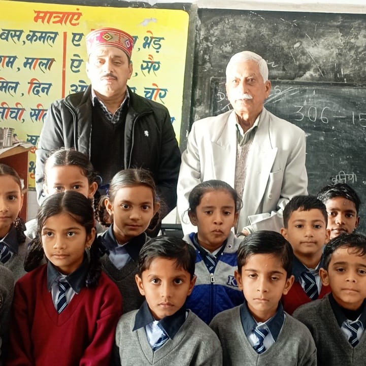 Children learning in SSS Himachal classroom